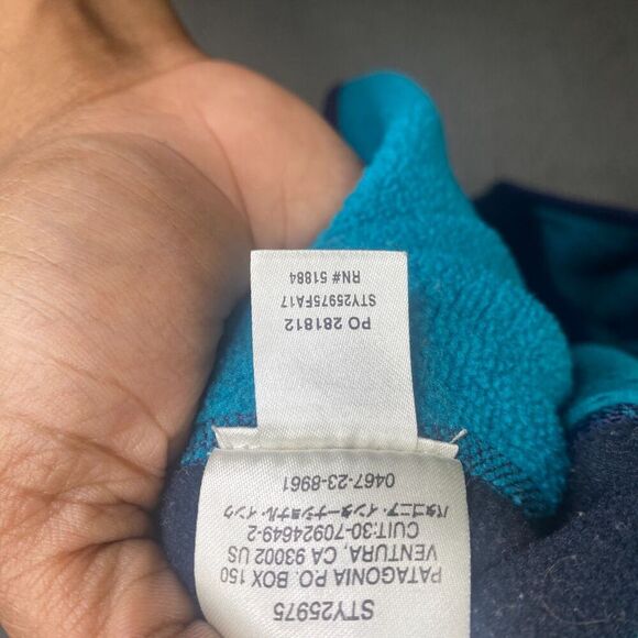 Patagonia Women Small Performance Better Sweater Hoody Teal STY25975 - Picture 10 of 12